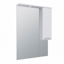 AQUA DE MARCO Зеркало-шкаф ELEGANSE 70 см, правое, белый\хром 1070CELE/R