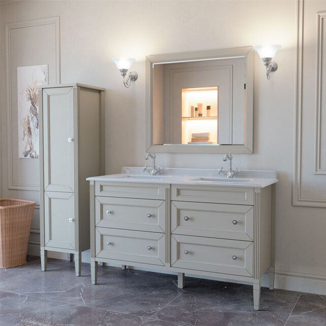 Приобрести caprigo тумба с раковиной albion concept 140 см, белая