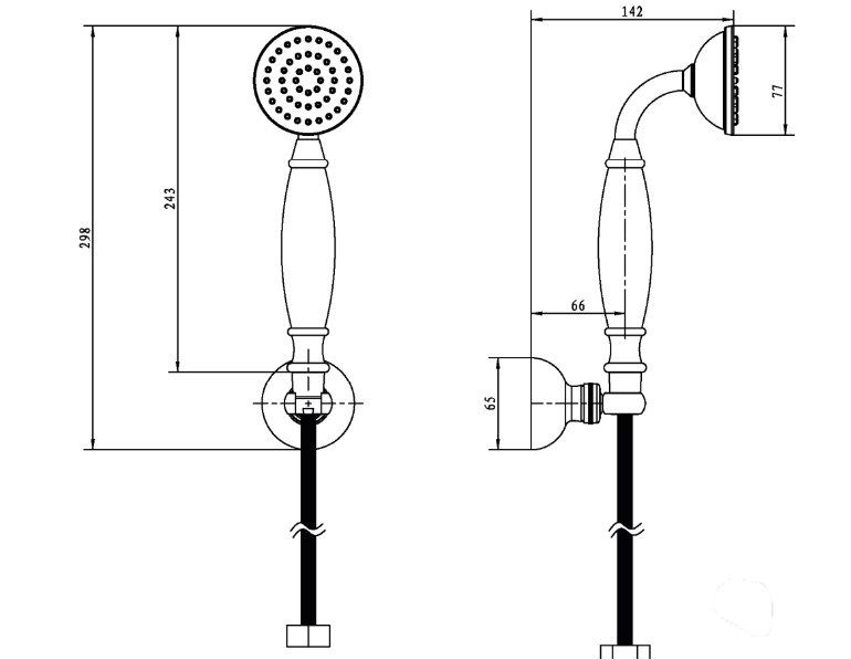 Приобрести boheme душевой гарнитур brillante, золото\белый 409
