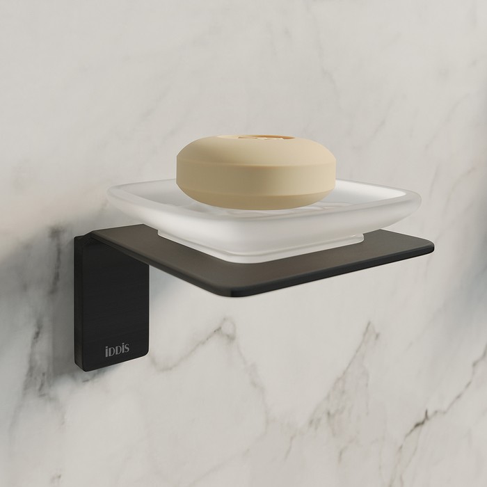 Приобрести iddis мыльница slide 116мм, белый\черный матовый slibsg0i42