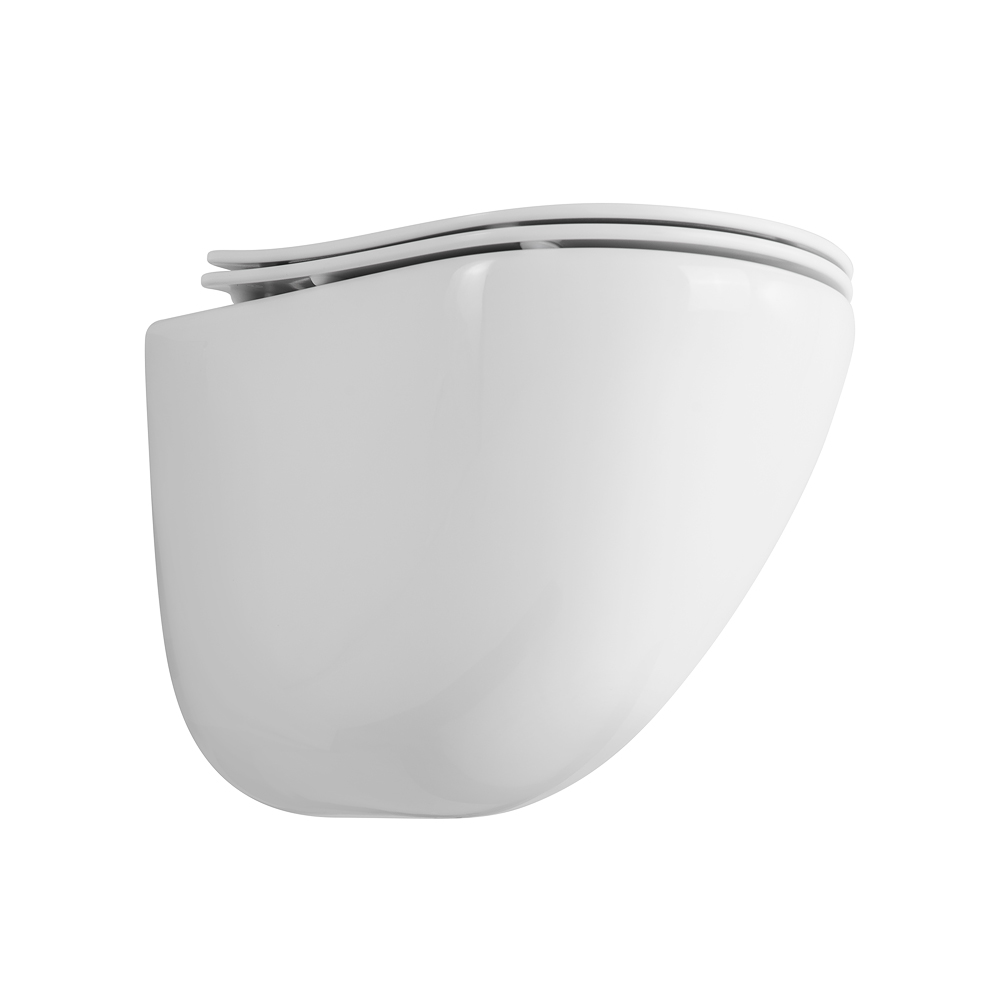 Приобрести belbagno унитаз безободковый подвесной amanda с сиденьем дюропласт, микролифт,белый bb051chr/bb051sc