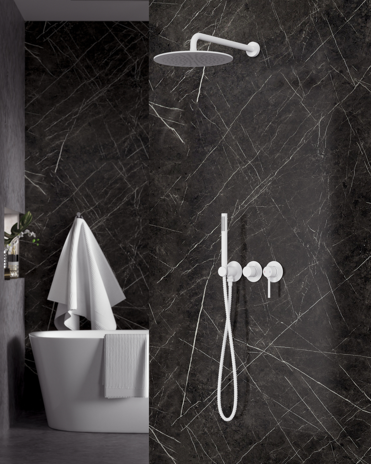 Приобрести душевая система встроенная timo saona sx-2349/16sm белый матовый