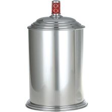 Boheme Ведро для мусора Murano, хром\красный 10907-R-CR