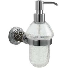 Boheme Дозатор жидкого мыла Murano, хром\коричневый 10912-CH-CR