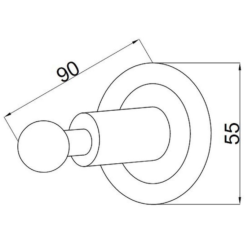 Приобрести boheme крючок для ванной комнаты murano, хром\красный 10906-r-cr