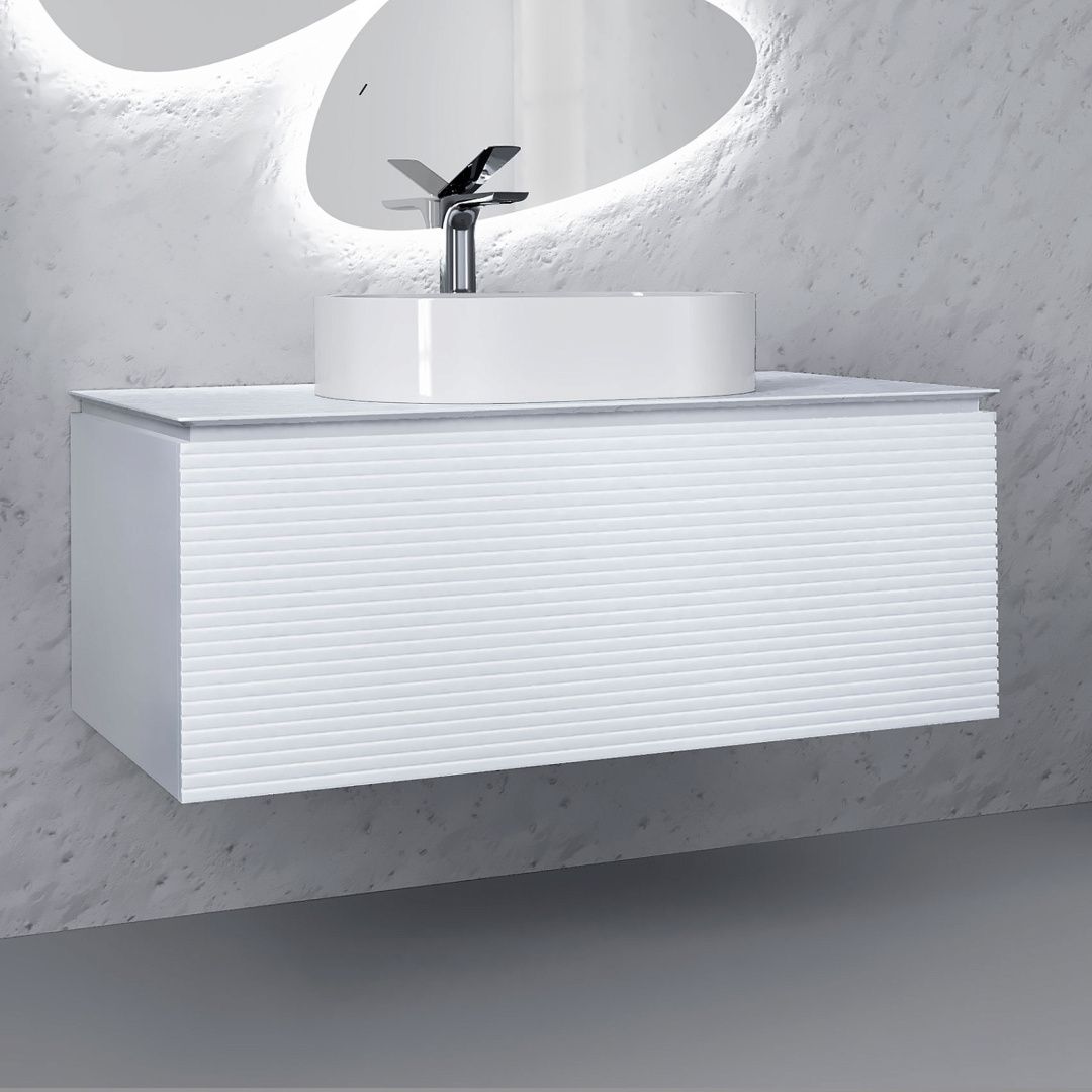 Приобрести jorno тумба подвесная stone 100 см со столешницей, белая