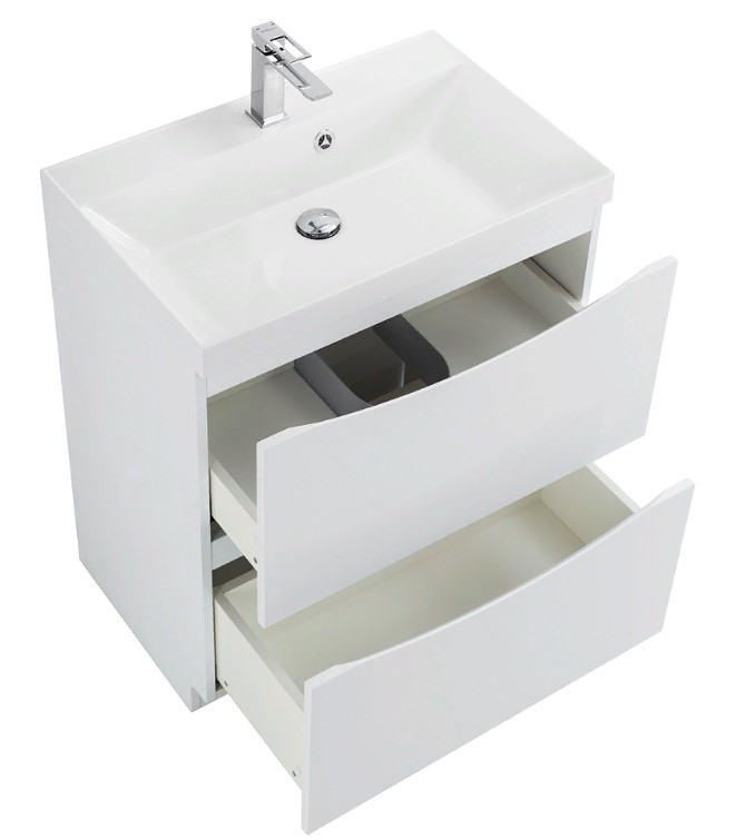 Приобрести тумба напольная с раковиной belbagno marino-600-2c-pia-bl-p 60 см, белый