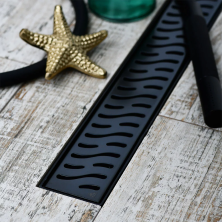 Veconi Душевой трап Harmony Black 95 см, черный V950HB