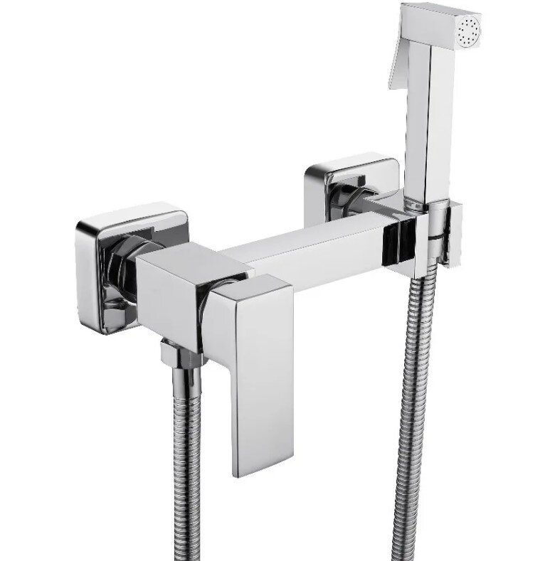 Приобрести grocenberg смеситель с гигиеническим душем, хром gb101ncr