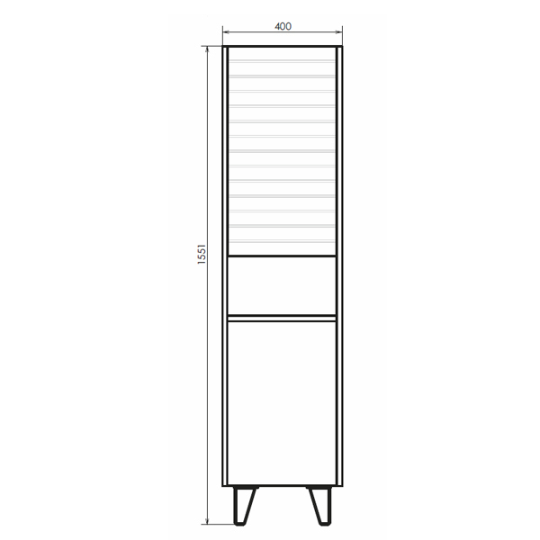 Приобрести сomforty пенал "клеон-40", белый/дуб дымчатый