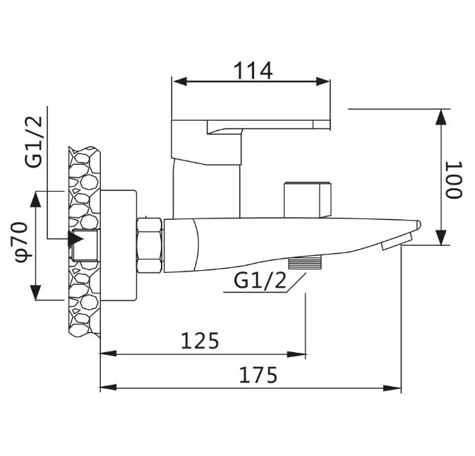 Приобрести смеситель для ванны vieir marona с ручным душем, хром v194031