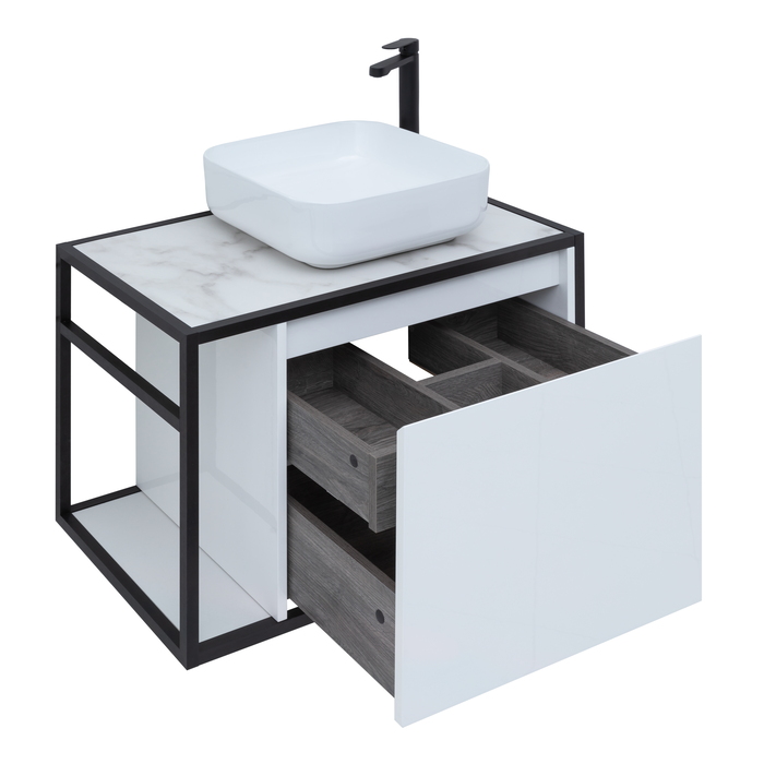 Приобрести aquanet тумба со столешницей nova lite loft 75 см,r белая