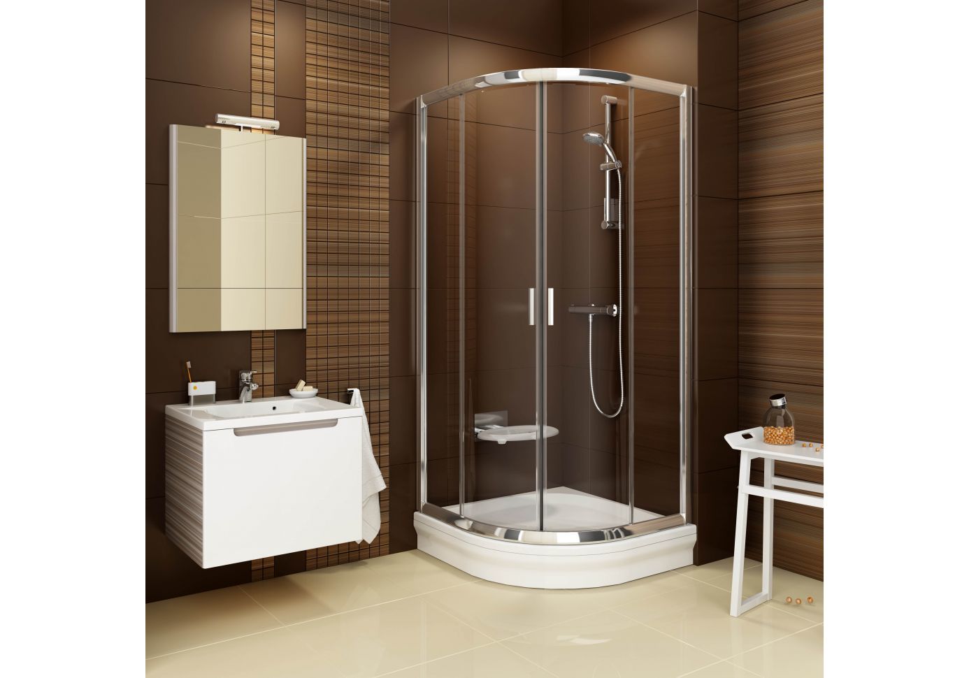 Приобрести ограждение душевое ravak blix blcp4 80 см 3b240c00z1 алюминий/прозрачное