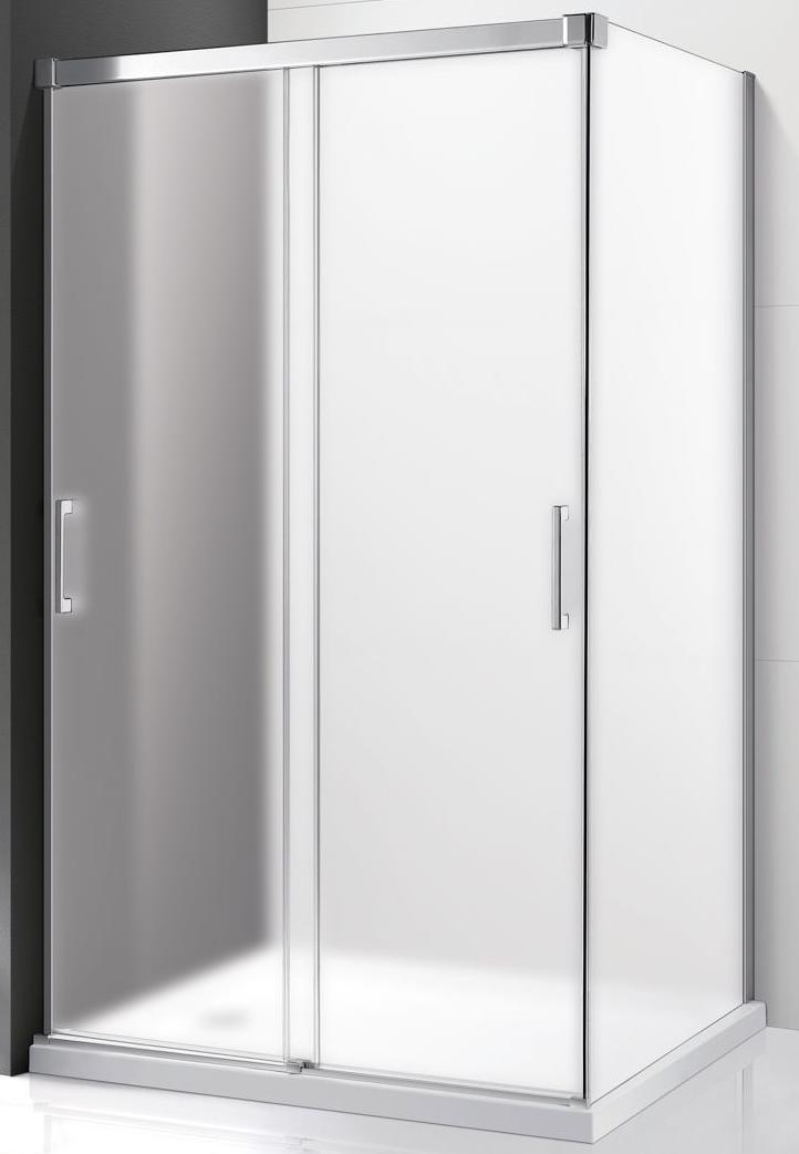 Приобрести cezares душевое ограждение tandem-soft-ah-2 120х100см tandem-soft-ah-2-120/100-p-cr-r