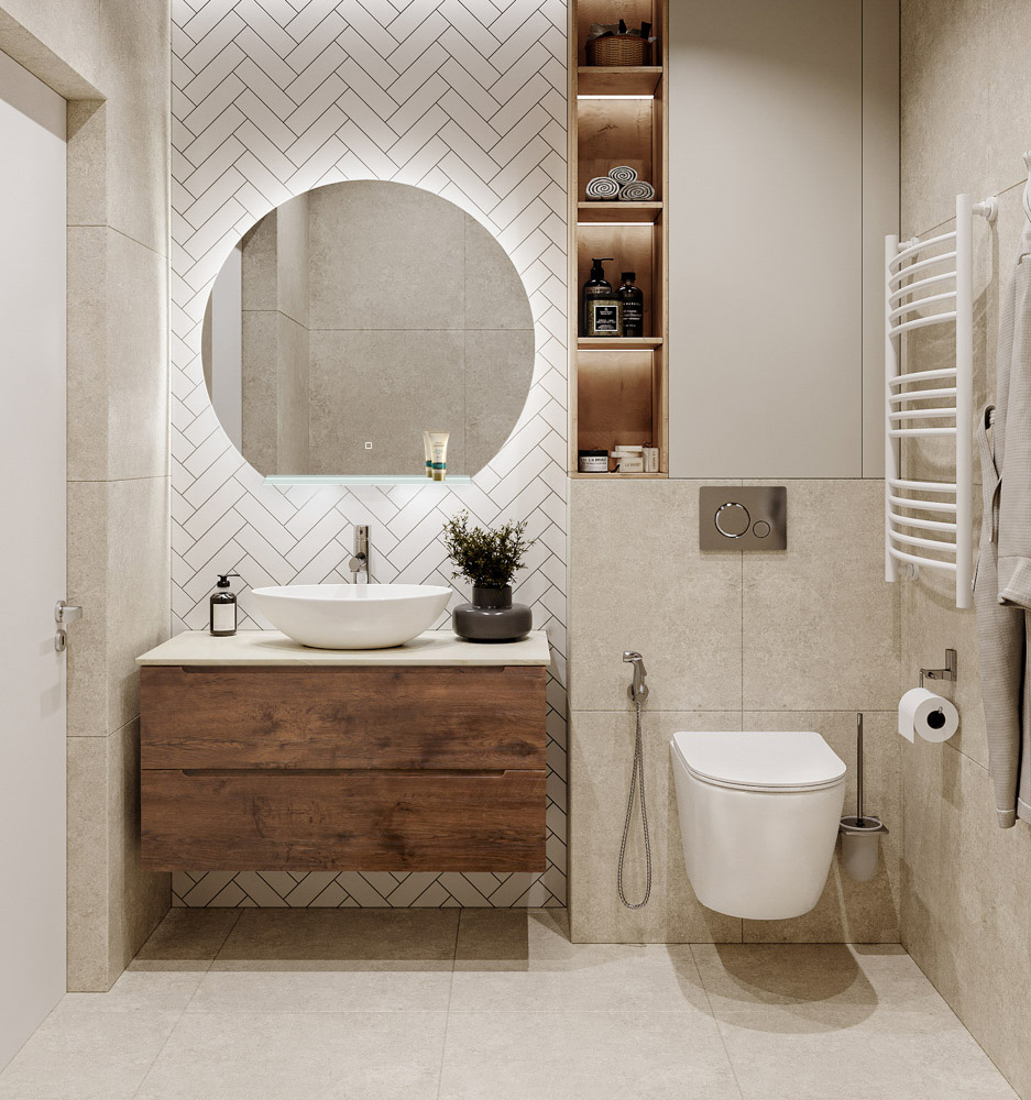 Приобрести belbagno тумба со столешницей etna 100 см, подвесная rovere moro