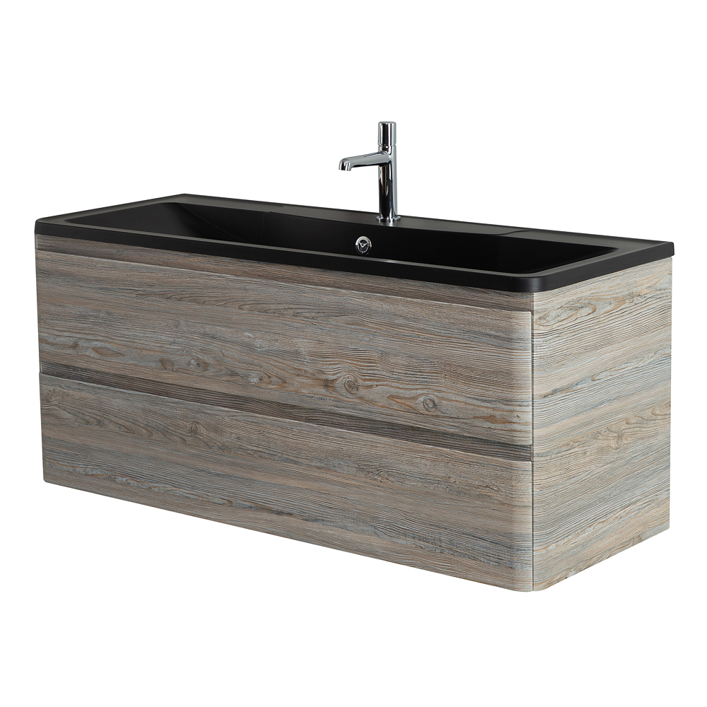 Приобрести belbagno тумба с раковиной albano 120 см, подвесная pino scania, чёрная раковина