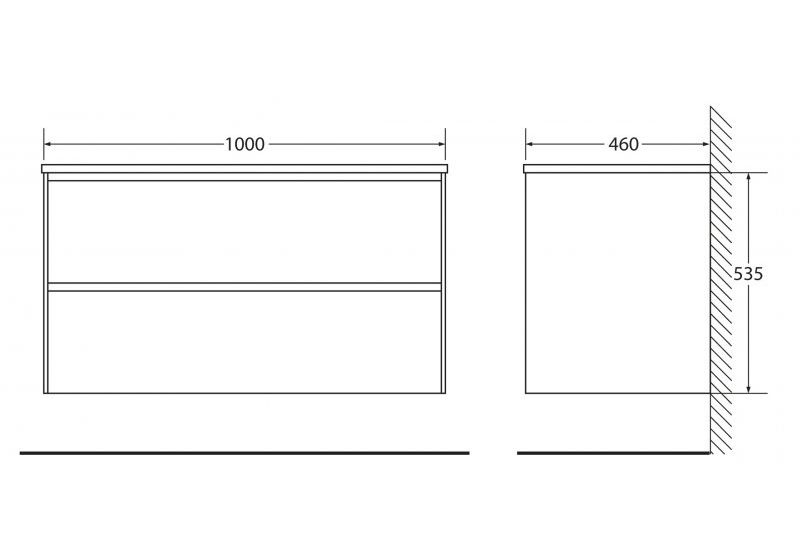Приобрести тумба подвесная с раковиной belbagno 100 см pietra-1000-2c-so-scm, цемент