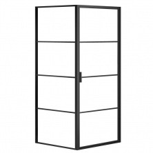 Душевое ограждение Azario Richmond 1000x1000x1950 см, без поддона, черное AZ- NAG1221