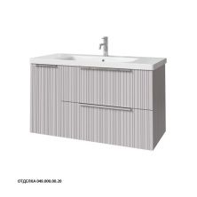 Caprigo Тумба с раковиной RAIN 100 см, левая, серая, эмаль