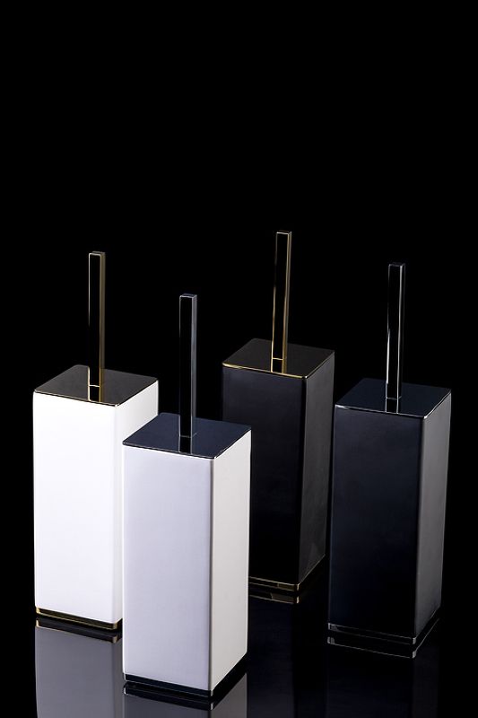 Приобрести boheme ершик для унитаза q, черный\золото 10949-b-g