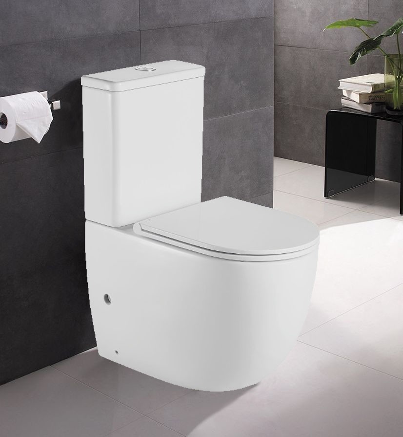 Приобрести azario унитаз подвесной mitta, безободковый с тонкой крышкой микролифт az-2128