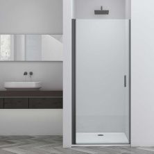 Vincea Душевая дверь Alpha 80 см, прозрачное, оружейная сталь VDP-3AL800CLGM