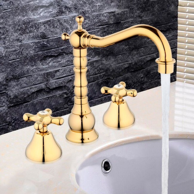 Приобрести gappo смеситель для раковины g1163-6, врезной, золото 89729