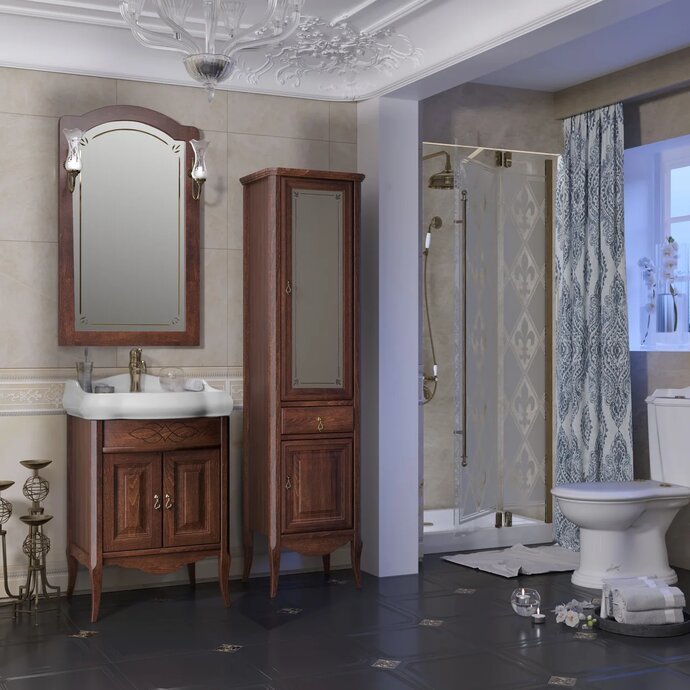 Приобрести opadiris тумба напольная с раковиной лоренцо 60 см, светлый орех