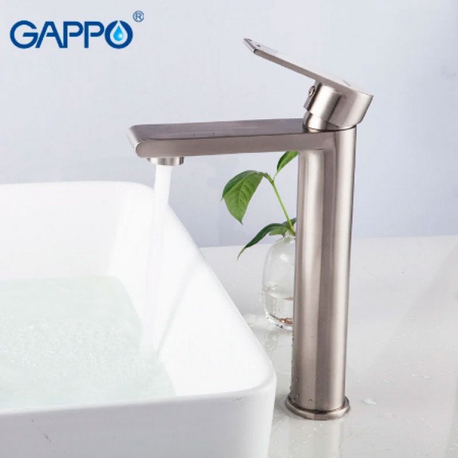 Приобрести gappo смеситель для раковины g1099-22, высокий, нержавеющая сталь 99334