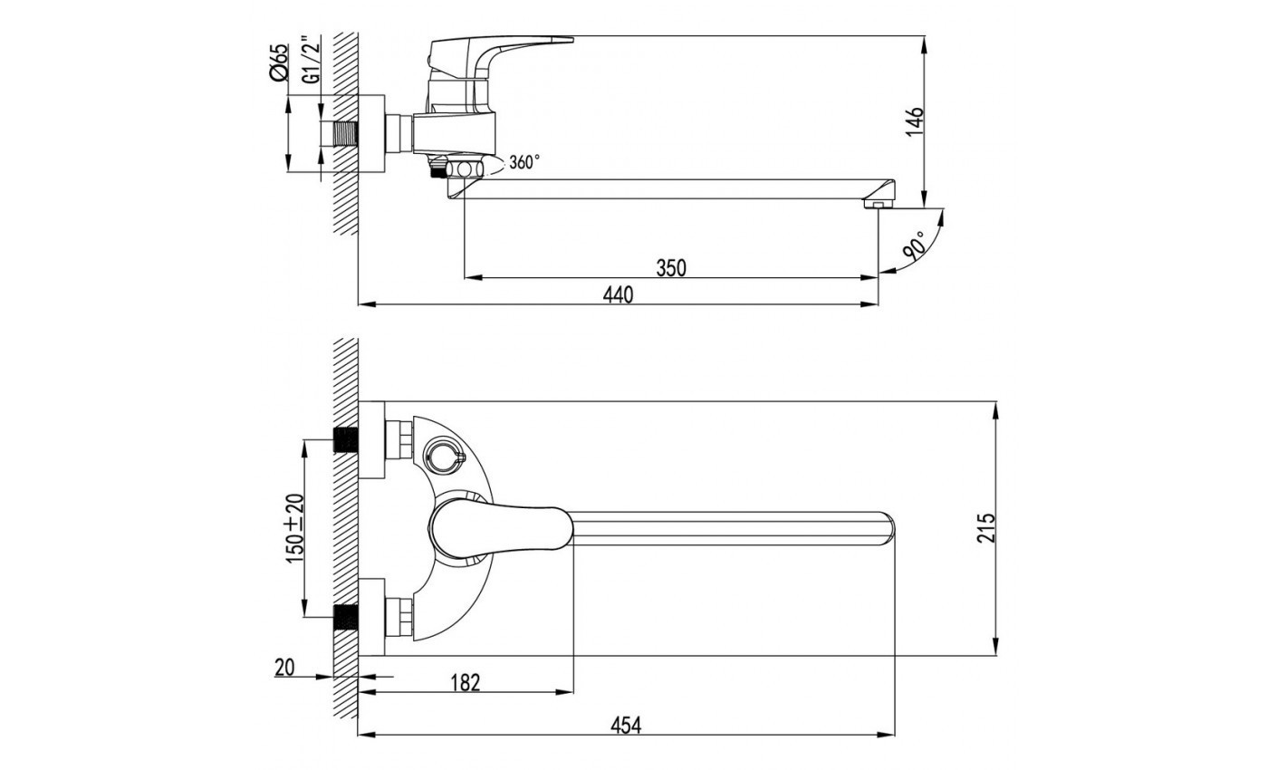 Приобрести lemark смеситель для ванны shift, хром lm4317c
