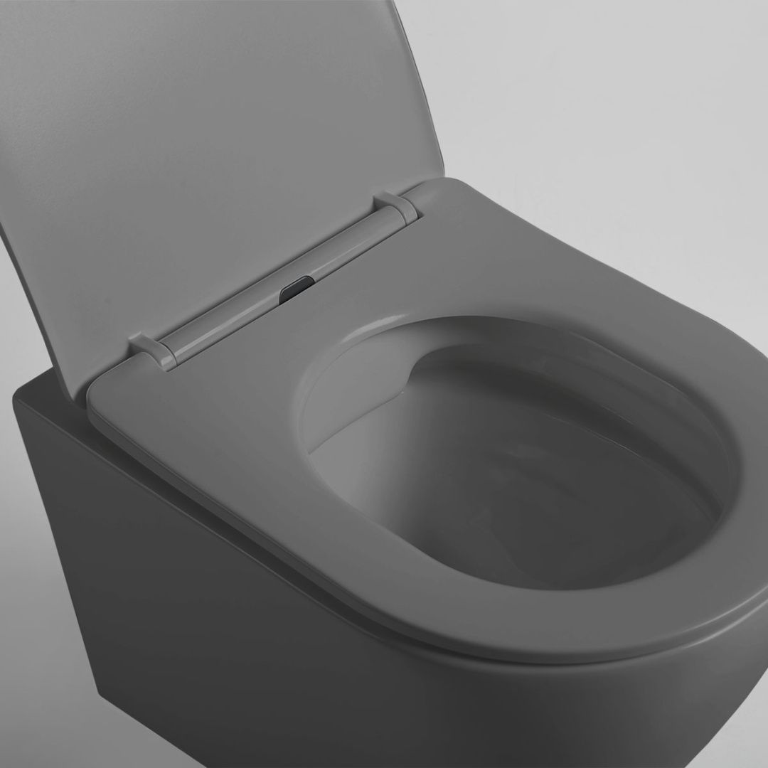 Приобрести vincea унитаз подвесной globo, ультратонкое сиденье, микролифт, антрацит матовый vt1-14sma