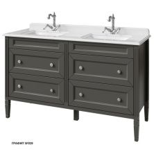 Caprigo Тумба с раковиной ALBION CONCEPT 140 см, черная