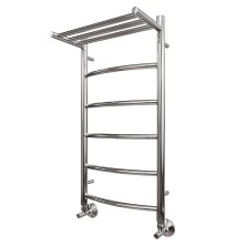 Полотенцесушитель водяной Point 500х800 Афина П5 с полкой, хром PN04158P