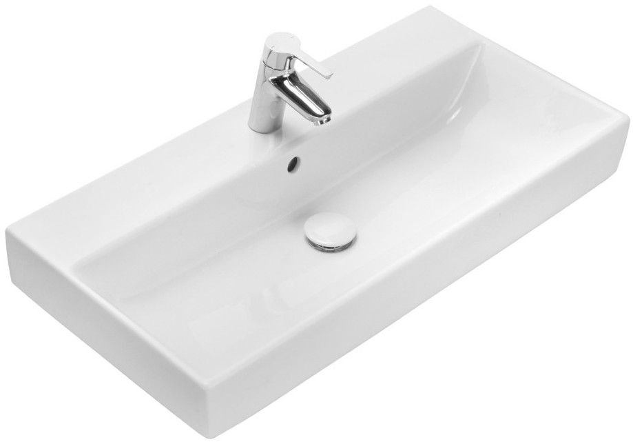 Приобрести тумба подвесная roca oleta с раковиной 80 см, белый матовый