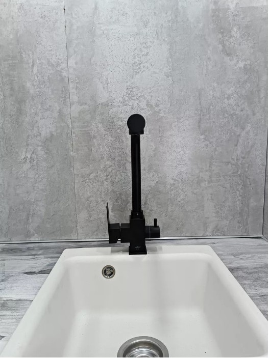 Приобрести смеситель для кухни vieir kitchen 359 мм, с подключением к фильтру, черный v15025(c)