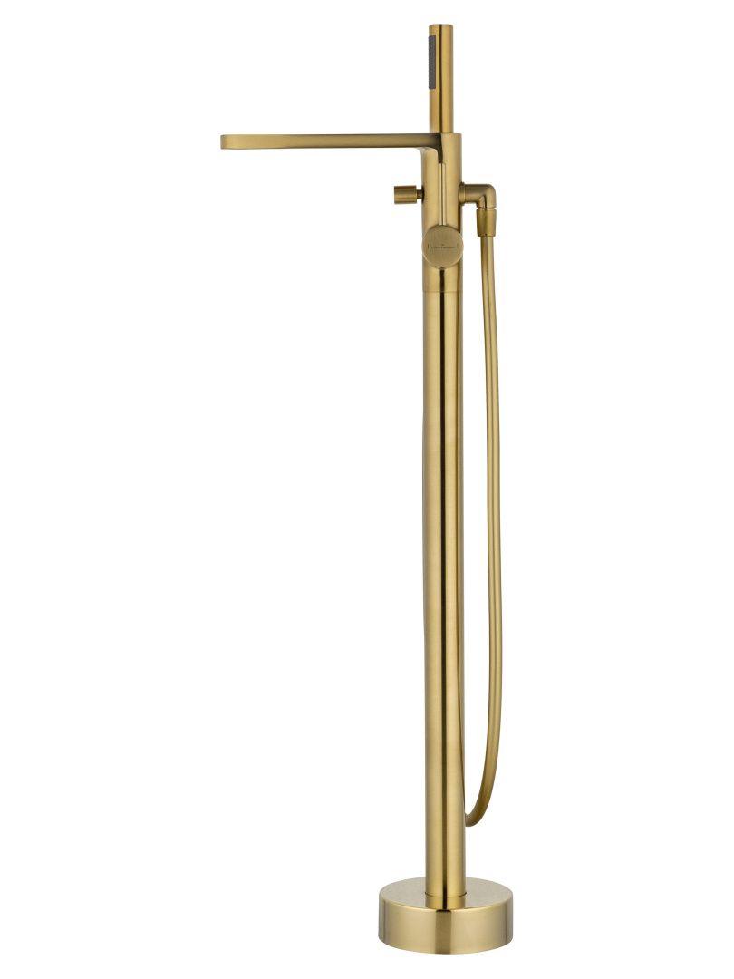 Приобрести смесители напольные для ванн и раковин wonzon & woghand stick, брашированное золото (ww-88649901-bg)