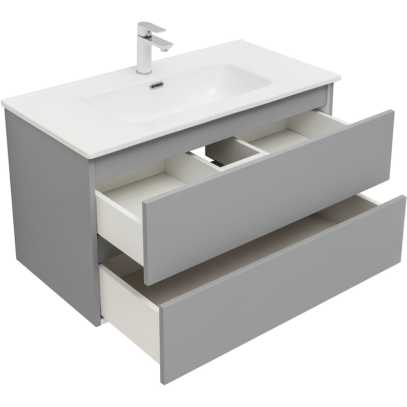 Приобрести aquanet тумба с раковиной вега 90 см, мисти грин