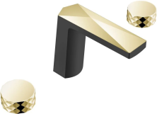 Boheme Смеситель для раковины Venturo, врезной, черный\золото 150-BG-DIAMOND