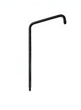 Удлиненная круглая трубка для душевых систем WONZON & WOGHAND, Черный матовый (WW-LY002-MB)