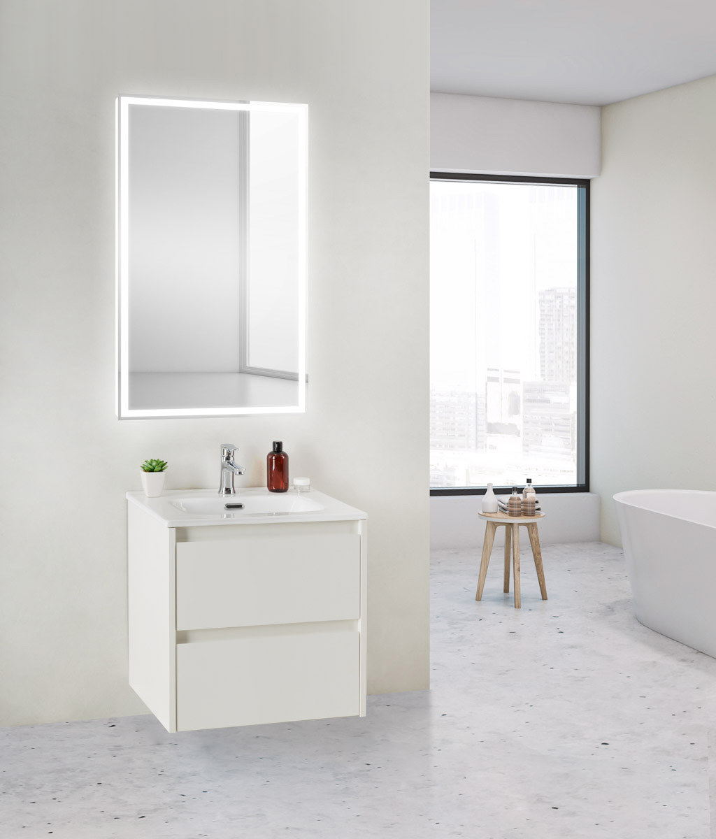Приобрести belbagno тумба с раковиной kraft 39 50 см, подвесная bianco opaco, белая раковина