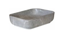 Mirsant Раковина чаша Shell-0619 Grey Light 51х40 см, серая УТ000081492