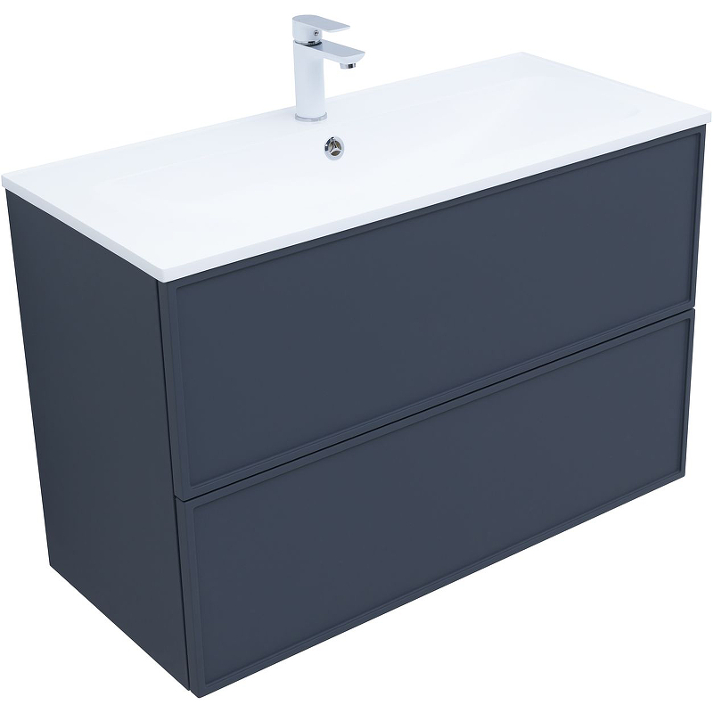 Приобрести aquanet тумба с раковиной арт 100 см, маренго