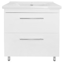 Loranto Тумба напольная с раковиной Karina 70/2Н 70х85 см, белая (CS00086523)