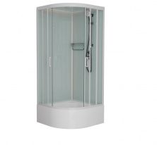 Frank Frank Душевая кабина F409/2 White с высоким поддоном, угловая
