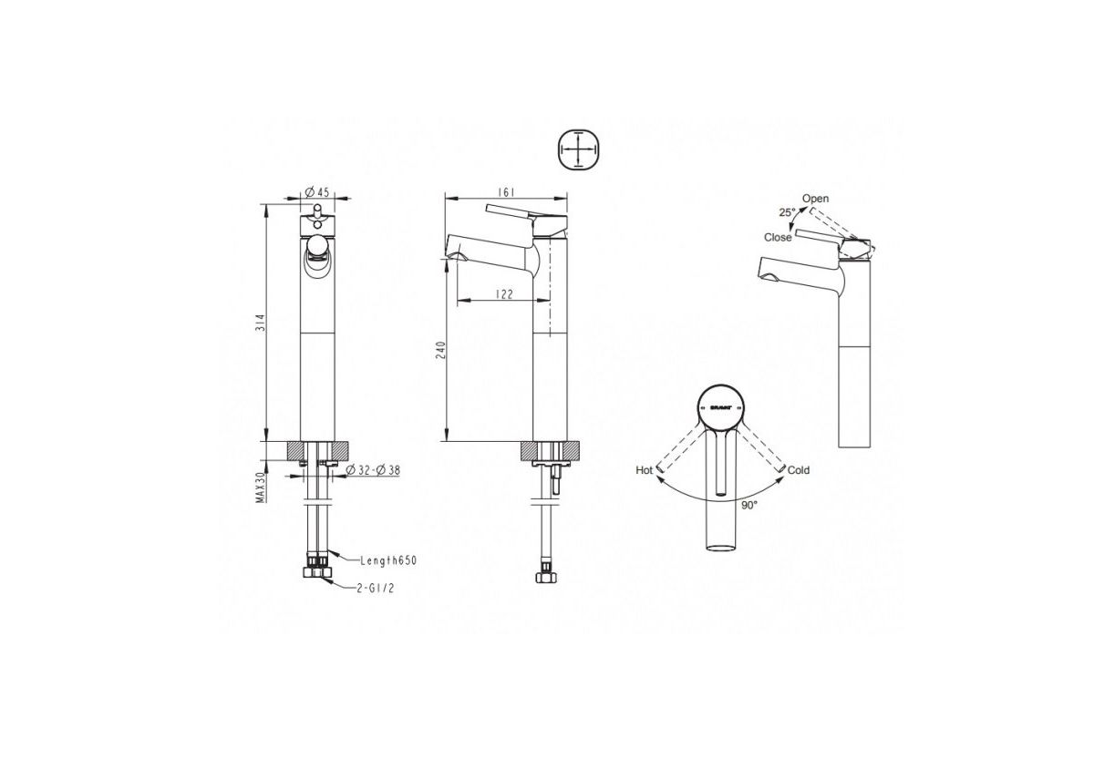 Приобрести смеситель для раковины bravat palace f1172217cp-a-rus