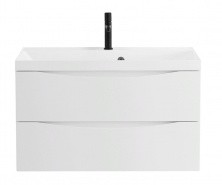 Тумба подвесная с раковиной BelBagno MARINO-900-2C-SO-BO-P 90 см, Bianco Opaco