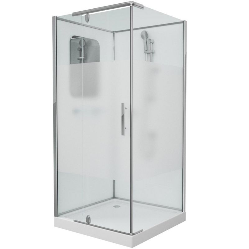 Приобрести grossman душевая кабина classic 100х100 см, хром\ матовая gr170ql