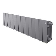 Royal Thermo Радиатор биметаллический Pianoforte 200 /Silver Satin ( серебристый ) VDR - 18 секц.