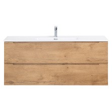 BelBagno Тумба с раковиной ETNA 120 см, подвесная Rovere Nature, белая раковина