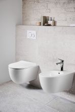 Vincea Унитаз подвесной Evo, ультратонкое сиденье, микролифт, белый VT1-34